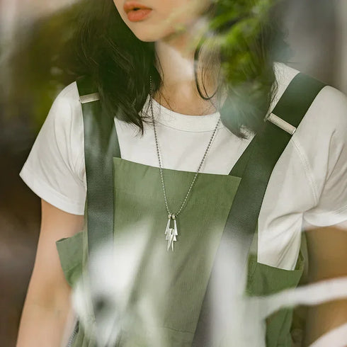 Maden Green Adjustable Strap Dress for Women Suspender Long Skirt Casual Loose Fit Cargo Sleeveless Dress for Summer